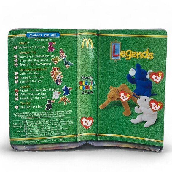 TY McDonalds Teenie Beanie Babies 2000 "Peanut" The Elephant 4" Plush Toy NIB - Picture 2 of 2